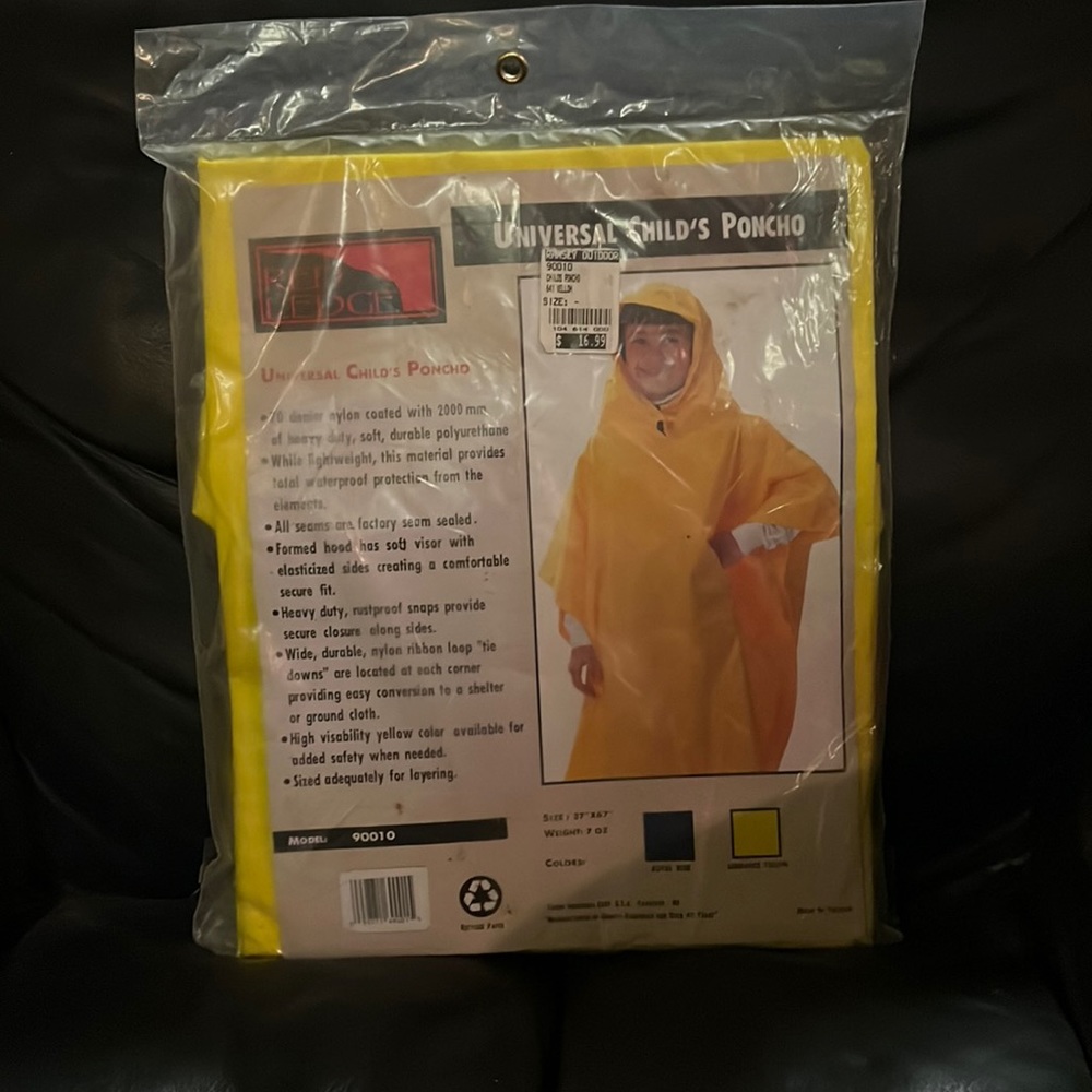 Red Ledge Universal Childs poncho